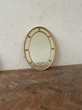 Load image into Gallery viewer, Oval Gilded Mirror
