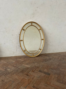 Oval Gilded Mirror