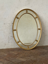 Load image into Gallery viewer, Oval Gilded Mirror

