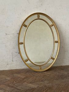 Oval Gilded Mirror