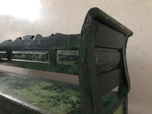 Load image into Gallery viewer, Antique Hungarian Green Painted Bench
