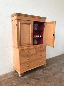 Antique Pine Housekeeper’s Cupboard