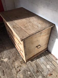Antique Hungarian Pine Trunk - Large