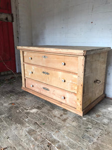 Antique Hungarian Pine Trunk - Large