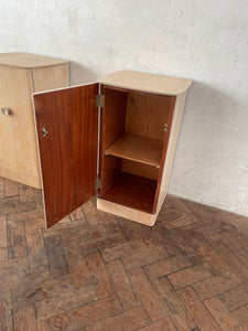 1960's Limed Oak Bedside Cabinets