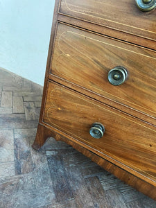 Georgian Mahogany Chest of Drawers with Inlay