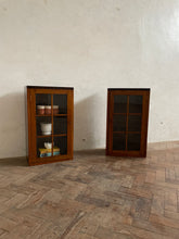 Load image into Gallery viewer, Pair of Glass Fronted Vintage Cabinets
