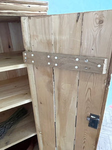 Antique Pine Larder Cupboard - Medium Sized