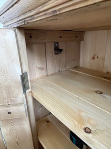 Antique Pine Larder Cupboard - Medium Sized