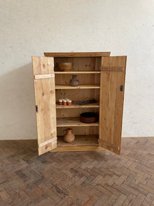 Antique Pine Larder Cupboard - Medium Sized