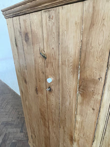 Antique Pine Larder Cupboard - Medium Sized