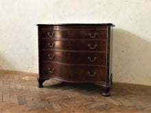 Load image into Gallery viewer, Mahogany Serpentine Chest of Drawers

