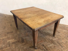Load image into Gallery viewer, Oak Kitchen Table on Castors - circa 1900.
