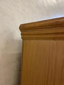 Tall Victorian Pine Larder with original lock and key.