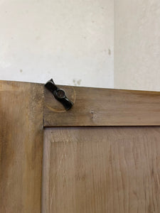 Tall Victorian Pine Larder with original lock and key.