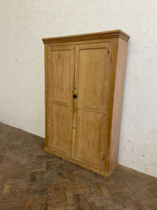 Tall Victorian Pine Larder with original lock and key.
