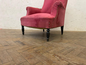 Antique French Arm Chair - Pink
