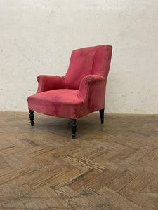 Antique French Arm Chair - Pink