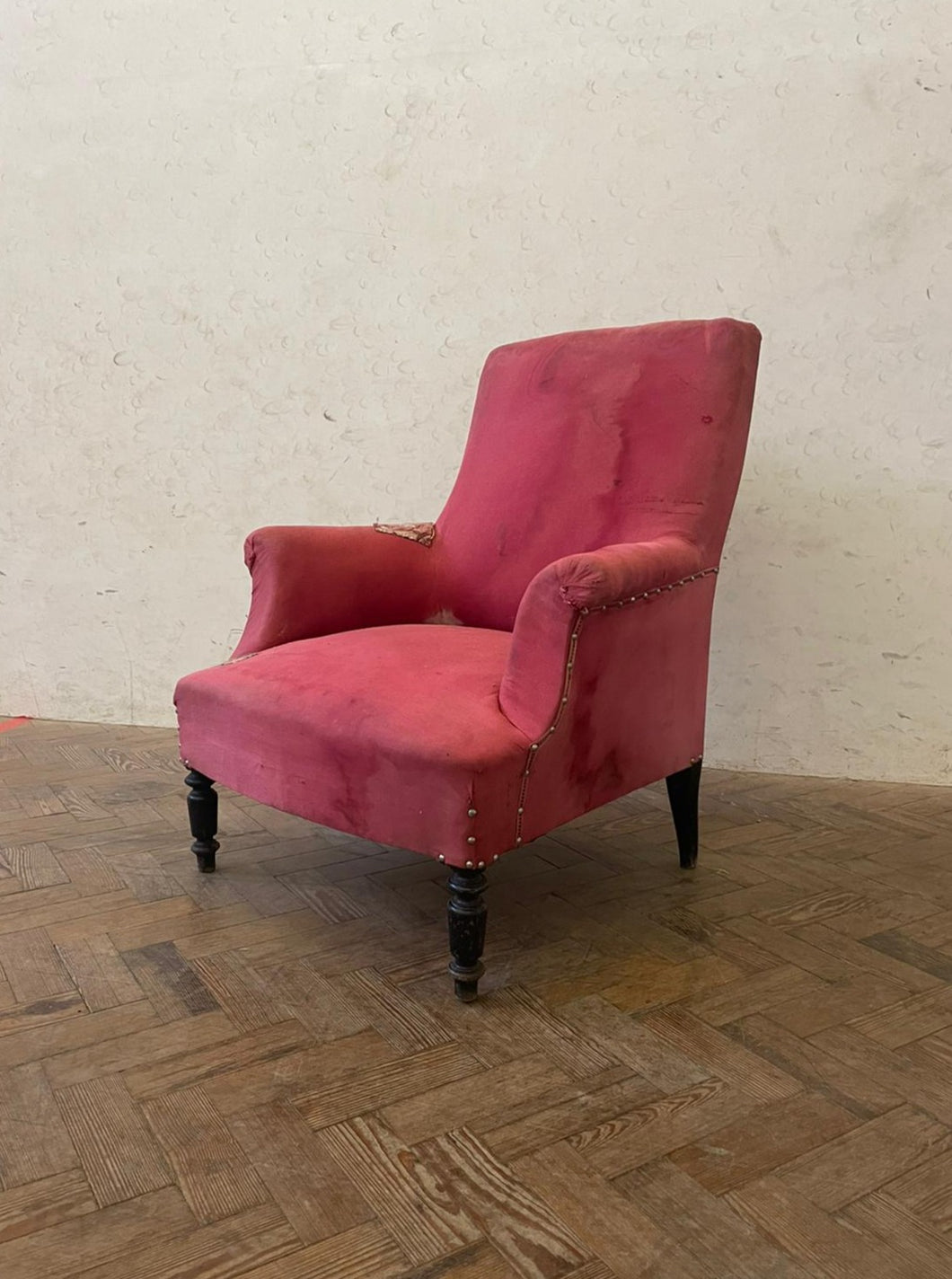 Antique French Arm Chair - Pink