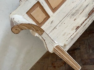 Antique Hungarian Bench - very old paint.