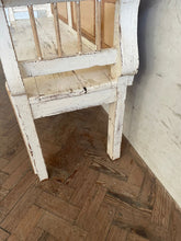 Load image into Gallery viewer, Antique Hungarian Bench - very old paint.
