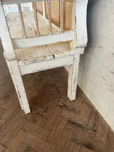 Antique Hungarian Bench - very old paint.