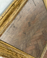 Load image into Gallery viewer, Simple French Overmantle Mirror - Old Paint
