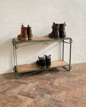 Load image into Gallery viewer, Wrought Iron Vintage Shoe Rack

