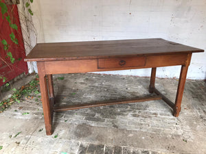 Antique French Farmhouse Table - shorter than usual.
