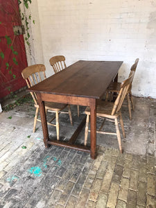 Antique French Farmhouse Table - shorter than usual.
