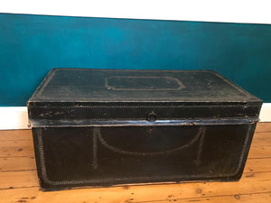 1820s Leather Bound Trunk