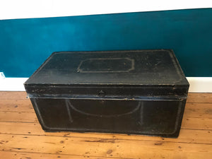 1820s Leather Bound Trunk