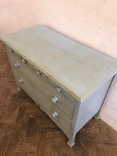 Load image into Gallery viewer, Petite Blue Painted Chest 1920s
