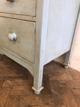Load image into Gallery viewer, Petite Blue Painted Chest 1920s
