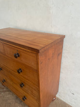 Load image into Gallery viewer, Mahogany Veneered Victorian Pine Chest of Drawers
