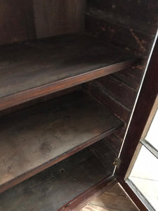 Victorian Arched Window Cabinet - removable pediment.