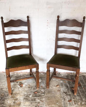 Load image into Gallery viewer, Set of Six Wavy Back Vintage Chairs
