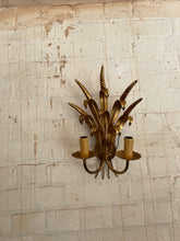 Load image into Gallery viewer, 70s Italian Wheat Sheaf Vintage Wall Sconces - rewired
