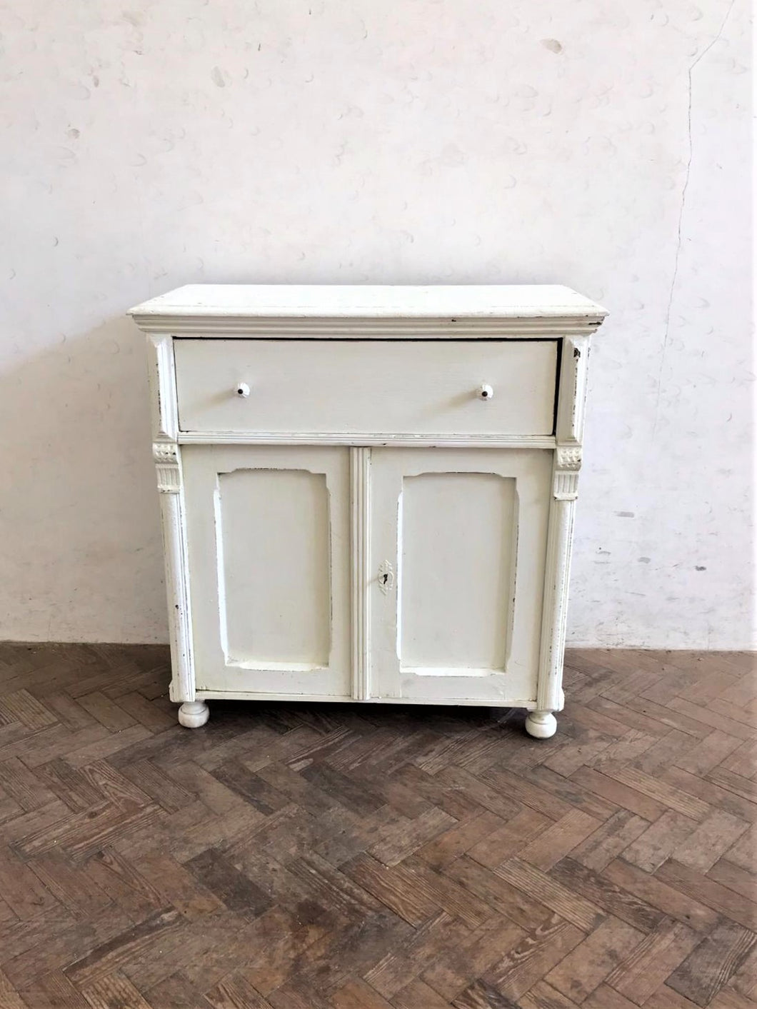 19th Century Painted Hungarian Cupboard
