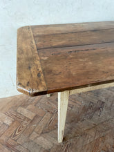 Load image into Gallery viewer, Slim French Farmhouse Table on White Painted Legs
