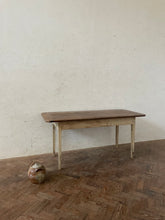 Load image into Gallery viewer, Slim French Farmhouse Table on White Painted Legs
