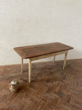 Load image into Gallery viewer, Slim French Farmhouse Table on White Painted Legs
