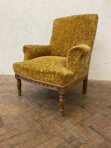 Antique French Chair - Yellow