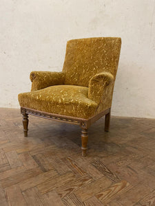 Antique French Chair - Yellow