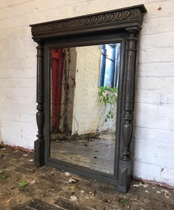 Dark Grey French Mirror -1920s