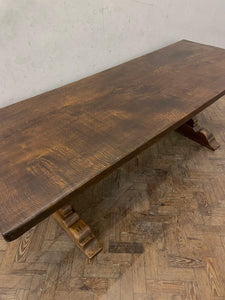 Large Oak Dining Table