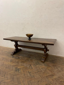 Large Oak Dining Table