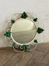 Load image into Gallery viewer, 1960s Ivy Detailed Convex Mirror
