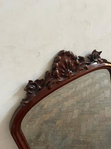 Carved Mahogany Mirror - Frame early 1900s.