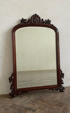 Load image into Gallery viewer, Carved Mahogany Mirror - Frame early 1900s.
